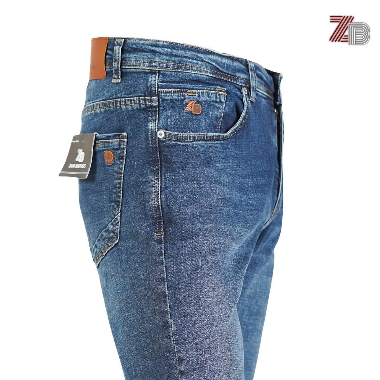 بنطال جينز ZB أزرق متوسط من زيني براذرز