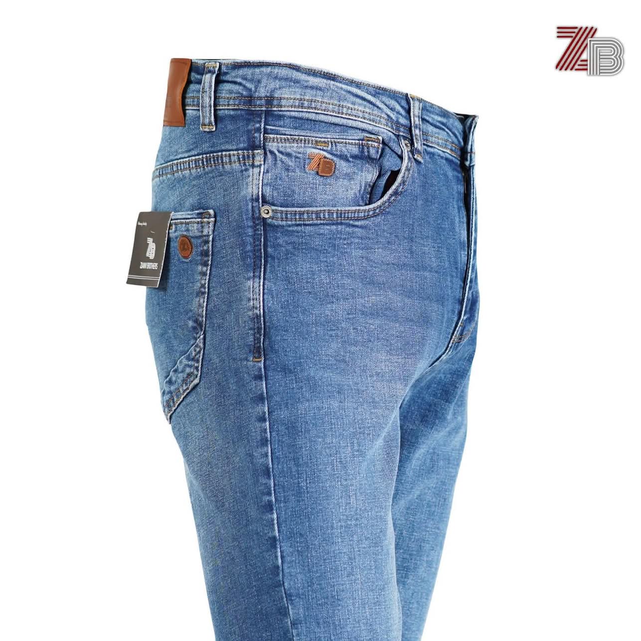 بنطال جينز ZB أزرق كلاسيك من زيني براذرز