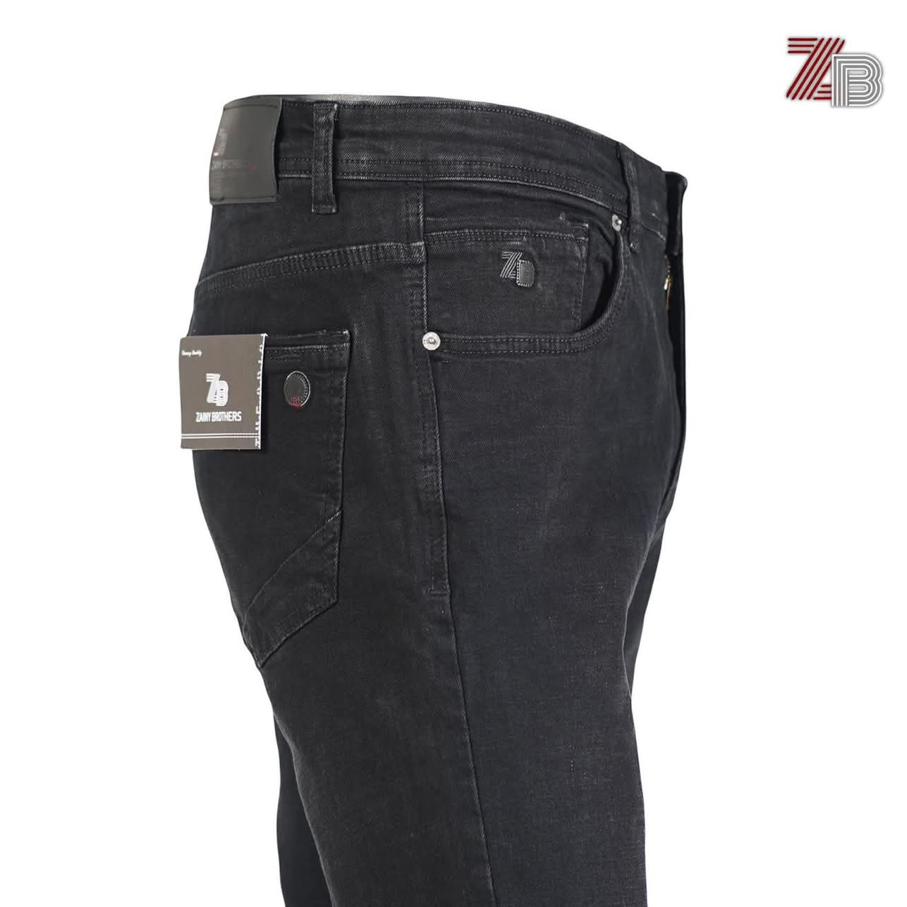 بنطال جينز ZB أسود من زيني براذرز